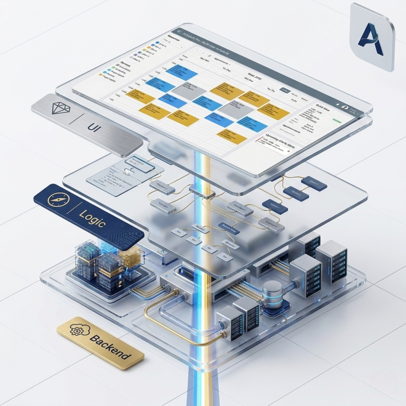 Exploded UI — App Architects Abroad product design